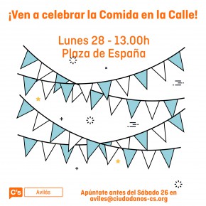 Celebra la comida en la calle con Ciudadanos Avilés