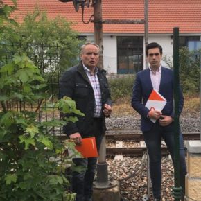 En Ciudadanos San Martín reclaman una pasarela peatonal en las vías de Renfe de Fradera