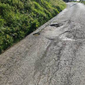 Ciudadanos denuncia el lamentable estado de la carretera de “El Carbu” en Sotrondio