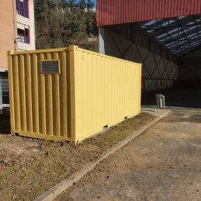 Gracias a Ciudadanos el colegio público Rey Aurelio de Sotrondio cuenta con una nueva caseta para el almacenamiento de materiales